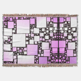 Rosa und weiße Quadrat tanzende Knöchel Decke