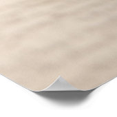 Rosa und weiße Ranuncula auf Skriptposter Poster (Ecke)