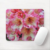Rosa und weiße Rhododendron-Blume Mousepad (Mit Mouse)