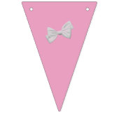 Rosa und Weiße Rockpferde Wimpelkette (Zweite Fahne)