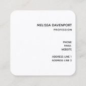 Rosa und Weiße Rose Bouquet Quadratische Visitenkarte (Rückseite)