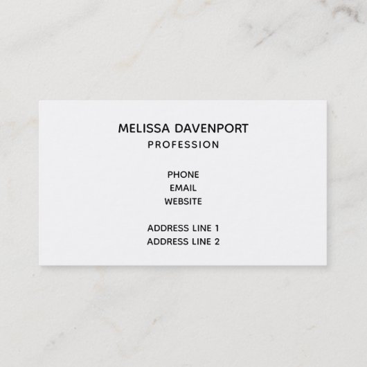 Rosa und Weiße Rose Bouquet Visitenkarte (Rückseite)