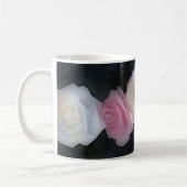 Rosa und Weiße Rosen Blume Tasse (Links)