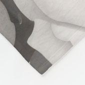 Rosa und Weiße Rosen Fleecedecke (Ecke)