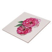 Rosa und weiße Rosen Fliese (Seite)