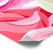 Rosa und weiße Rosen nahtlos Muster. Blume Poster (Ecke)