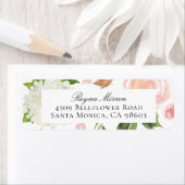 Rosa und weiße Rücksendeadresse (Insitu)