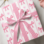 Rosa und weiße Satin Satinband