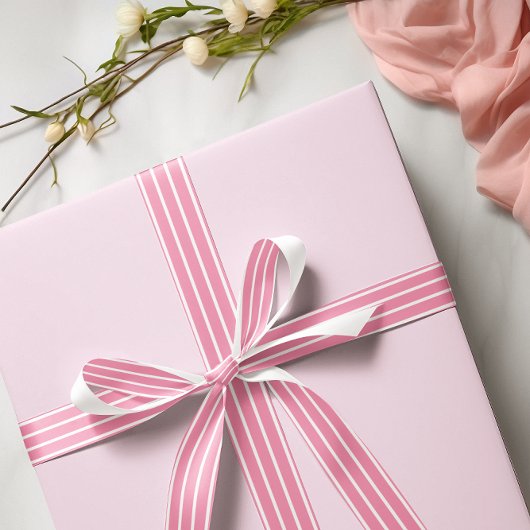 Rosa und weiße Satin Satinband