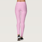 Rosa und weiße Schweizer Punkte Leggings (Rückseite)