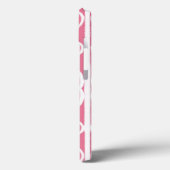 Rosa und weiße Scrollwork Case-Mate iPhone-Hülle iPhone Hülle (Rückseite / Links)