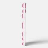 Rosa und weiße Scrollwork Case-Mate iPhone-Hülle iPhone Hülle (Rückseite / Rechts)