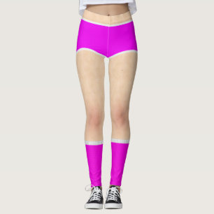 Rosa und weiße Slips und Socken Legging Leggings
