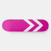 Rosa und weiße Sparren-Skateboard-Plattform Skateboard (Horizontal)