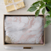 Rosa und Weiße Steine mit Goldenen Glitzer Agate Seidenpapier (Geschenk)