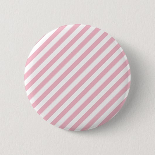 Rosa und weiße Streifen Button (Vorderseite)