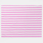 Rosa und weiße Streifen Fleecedecke (Vorderseite (Horizontal))