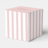 Rosa und weiße Streifen Geburtstag Danke Geschenkschachtel (Rückseite)