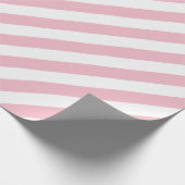 Rosa und weiße Streifen Geschenkpapier (Ecke)
