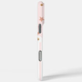 Rosa und weiße Streifen Gold Stars Paris Inspirier Case-Mate iPhone Hülle (Rückseite / Rechts)