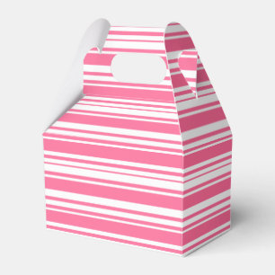 Rosa und weiße Streifen Hochzeitskiste Geschenkschachtel