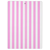 Rosa und weiße Streifen Klemmbrett (Rückseite)