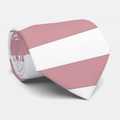 Rosa und weiße Streifen Krawatte (Gerollt)