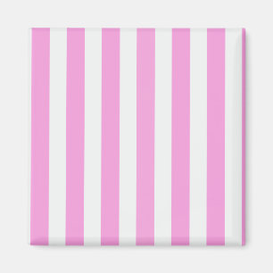 Rosa und weiße Streifen Magnet