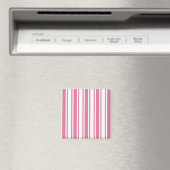Rosa und weiße Streifen Magnet (In Situ (Geschirrspüler))