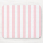 Rosa und Weiße Streifen-Mauspad Mousepad (Vorne)