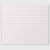 Rosa und weiße Streifen Niedlich Girl Geschenkpapier (Flach)