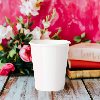 Rosa und weiße Streifen Pappbecher