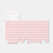 Rosa und weiße Streifen Personalisierte Gastgesche Geschenkschachtel (Ungefaltet)