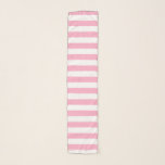 Rosa und weiße Streifen Schal<br><div class="desc">Abstrakte digitale Kunst der rosa und weißen Streifen</div>