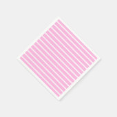 Rosa und weiße Streifen Serviette (Ecke)
