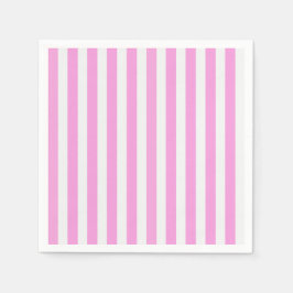 Rosa und weiße Streifen Serviette