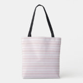 Rosa und weiße Streifen Tasche (Rückseite)
