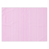 Rosa und weiße Streifen Tischdecke (Vorderseite (Horizontal))