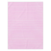 Rosa und weiße Streifen Tischdecke (Vorderseite)