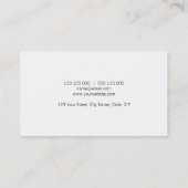 Rosa und weiße Streifen Visitenkarte (Rückseite)