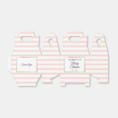 Rosa und weiße Strickgolddusche Geschenkschachtel (Ungefaltet)