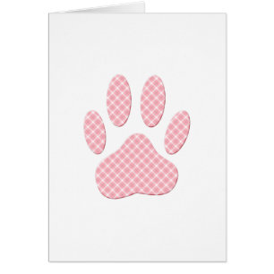 Rosa und weiße Tartan Dose Pfosten drucken