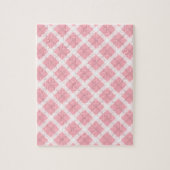 rosa und weiße Tartanmuster Puzzle (Vertikal)