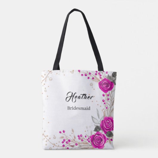 Rosa und weiße Tasche (Rückseite)