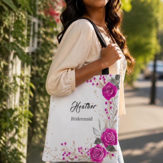 Rosa und weiße Tasche
