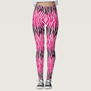Rosa und weiße Tiger Leggings
