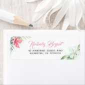 Rosa und weiße tropische Blume (Insitu)