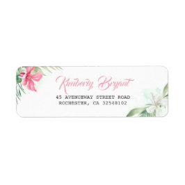 Rosa und weiße tropische Blume