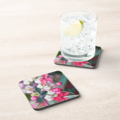 Rosa und weiße tropische Blume Untersetzer (Rechte Seite)