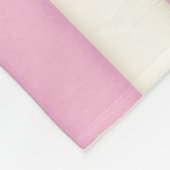 Rosa und weiße Viktorianische Streifen Hütte Style Fleecedecke (Ecke)